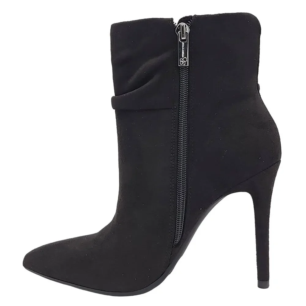 Jessica Simpson Women Stiletto Heel Ankle Booties Lerona Size US 5M Black